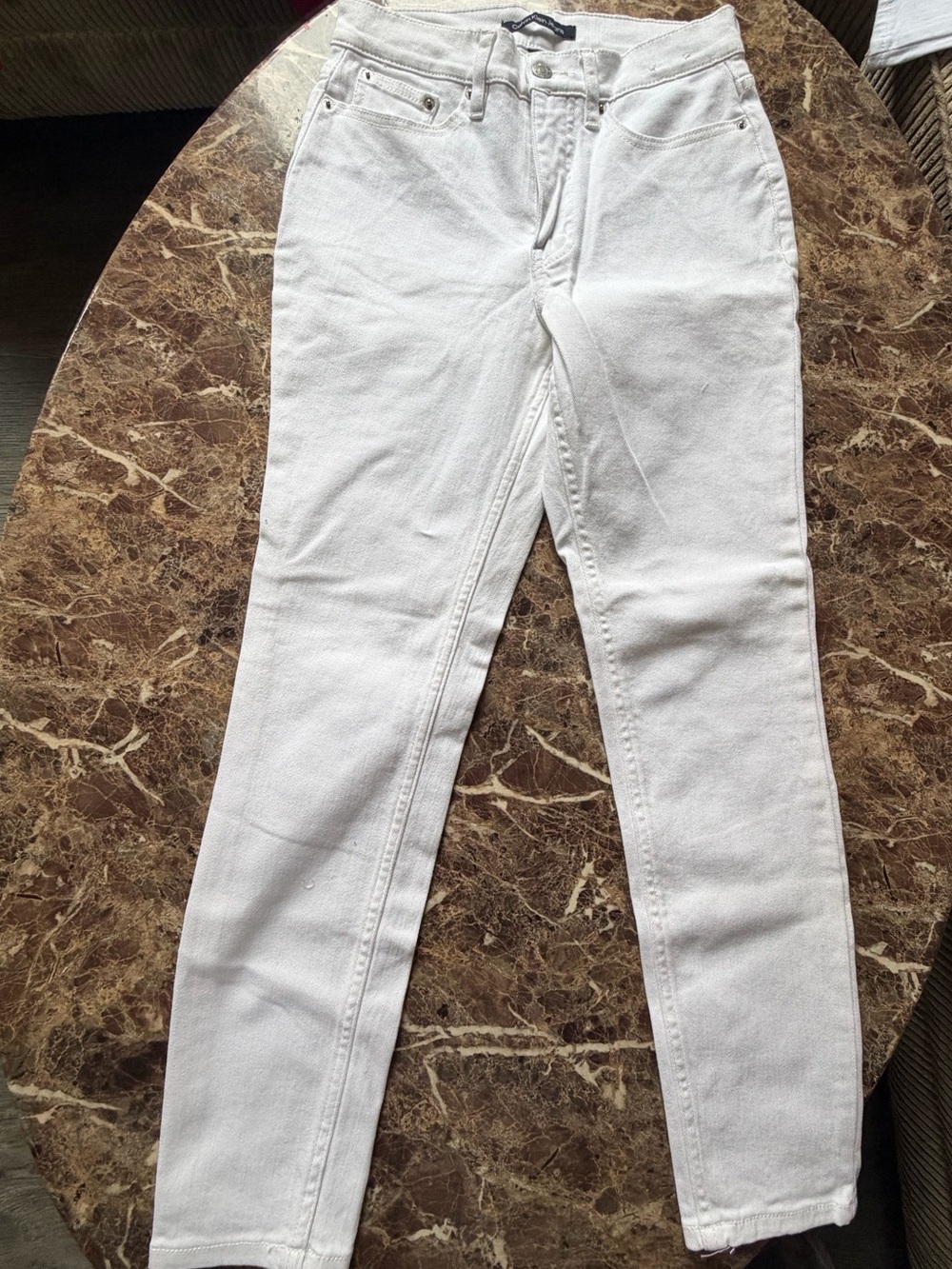 Calvin Klein Jeans White Skinny High-Rise Jeans